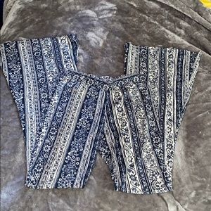 SUPER SOFT STRETCHY PANTS- blue/white